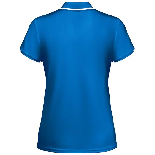 Tamil sportowa koszulka damska polo z krótkim rękawem Królewski niebieski-Biały R04098C2 (2)