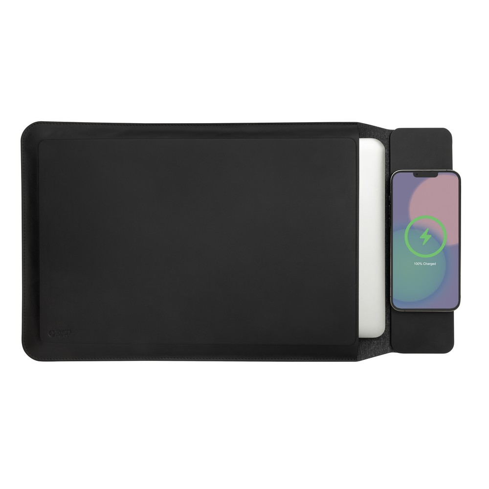 Pokrowiec na laptopa 15,6", magnetyczna ładowarka bezprzewodowa 15W Swiss Peak Czarny P309.0701 (5)