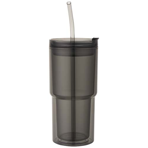Kubek plastikowy Archer o pojemności 480 ml z podwójnymi ściankami Czarny 10096790 (2)