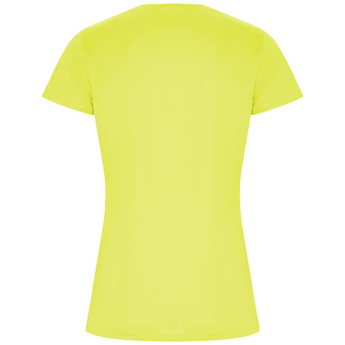 Imola sportowa koszulka damska z krótkim rękawem Fluor Yellow R04281C1 (2)