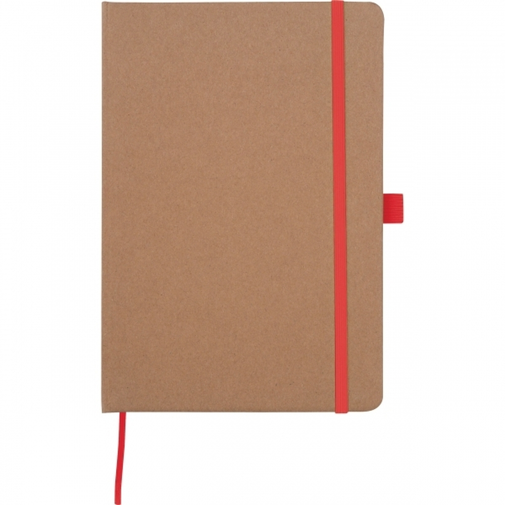 Notatnik A5 w linie z papieru z recyklingu BOURNEMOUTH Czerwony 528305 (2)