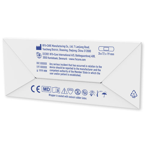3 sztuki plastrów z mini kopertą papierową z pełnokolorowym nadrukiem Biały 1Z276011 (2)