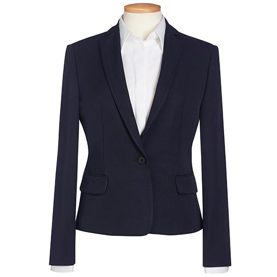 Marynarka Damska Slim Poliester Navy BR650-478878 