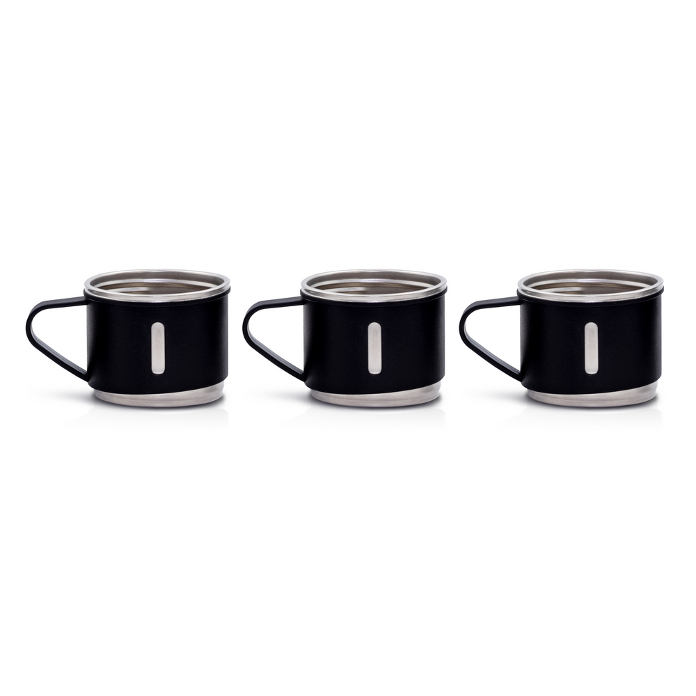 Termos 420 ml i 3 kubki 150 ml | Quavean Czarny VA117-03 (4)