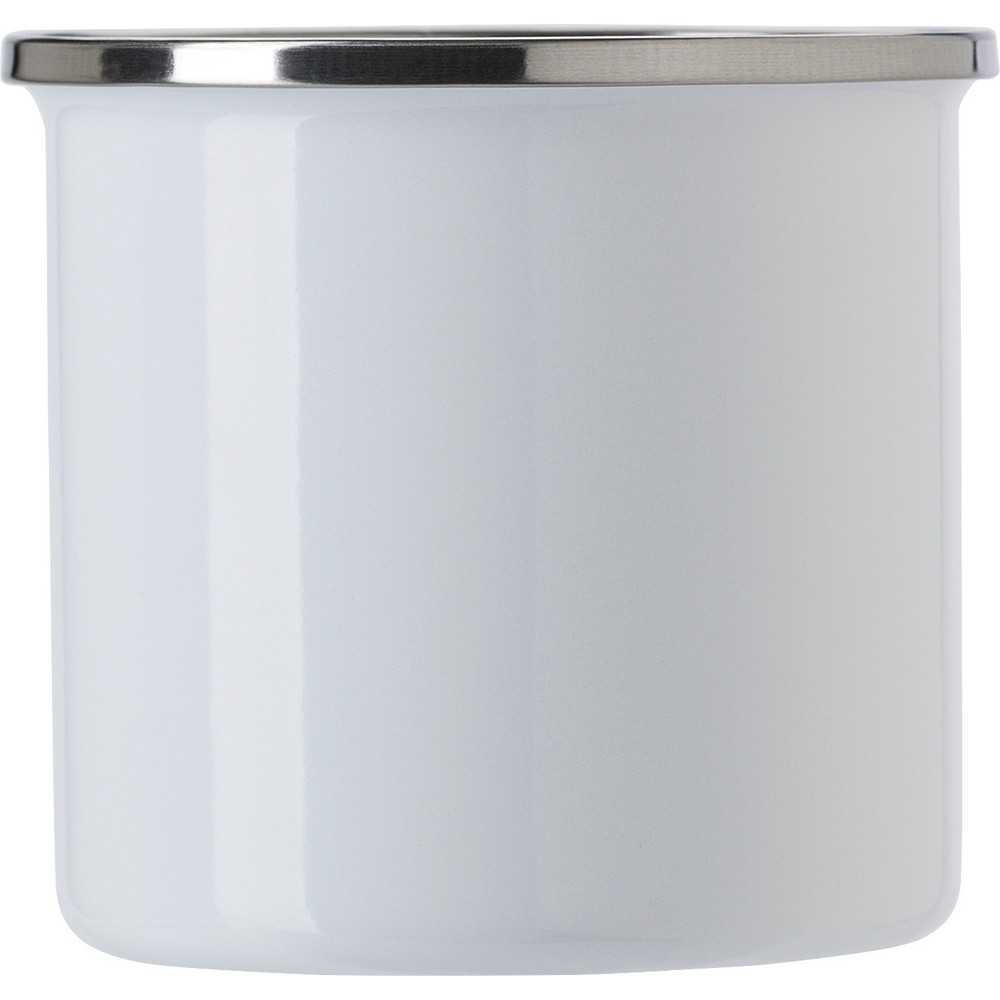 Emaliowany kubek 350 ml Biały V4875-02 (1)