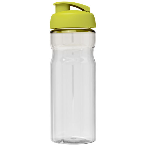 Bidon H2O Base® o pojemności 650 ml z wieczkiem zaciskowym Przezroczysty-Limonkowy 21004504 (2)