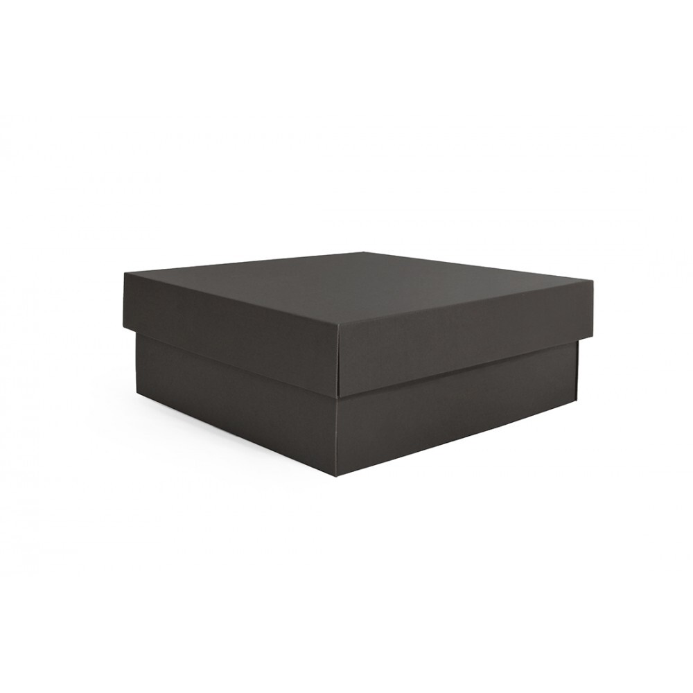 Pudełko fasonowe z wieczkiem 33x33x13 Czarny OGBOX009_2BLK (1)