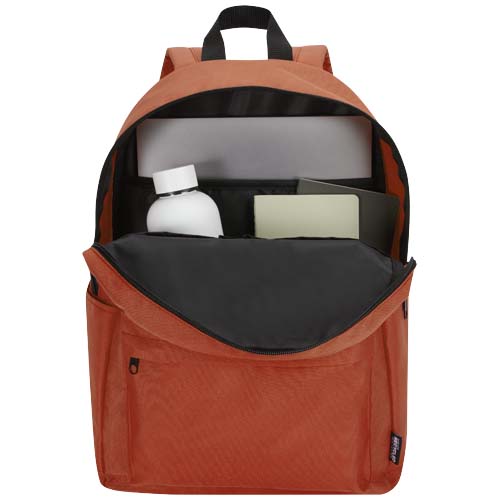 Byron plecak na 14-calowego laptopa o pojemności 16 l z recyklingu z certyfikatem GRS Ceglasty 13009632 (4)