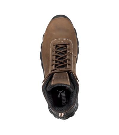 Buty do kostki męskie MS14 - ciemno brazowy Brazowy S14-1080438 (4)