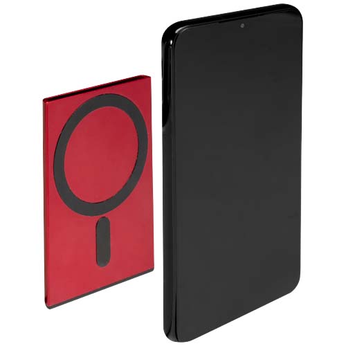 Magnetyczne etui na karty z ochroną RFID, wykonane z materiałów z certyfikatem RCS Czerwony 12452821 (5)