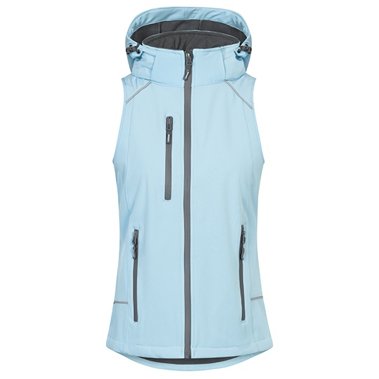 Kamizelka Damska Softshell Wiatroszczelna Ice Blue E7845-495441 