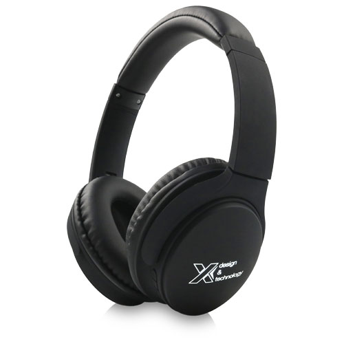 Słuchawki z podświetlanym logo bluetooth 5.0 - SCX.design E2 Czarny-Biały 1PX00600 