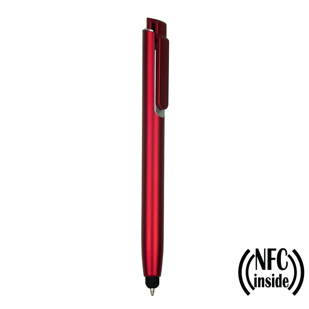 Długopis z chipem NFC, touch pen | Henrietta Czerwony V9343-05 (5)