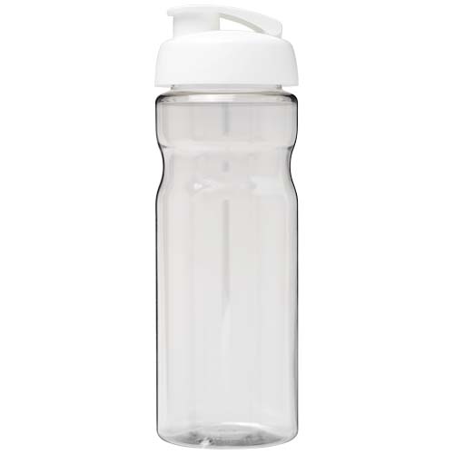 Bidon H2O Eco o pojemności 650 ml z wieczkiem zaciskowym Przezroczysty-Biały 21009792 (2)