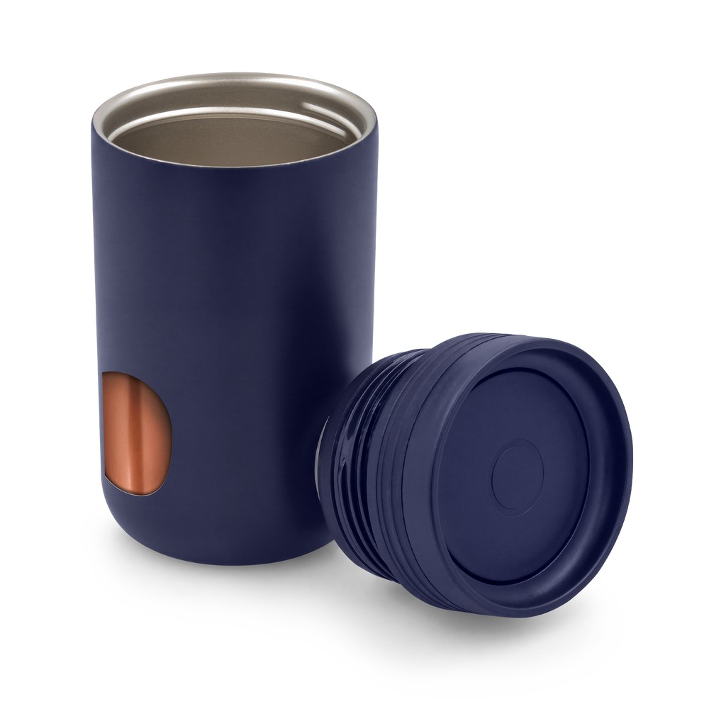 Kubek termiczny 275 ml z wieczkiem 360 stopni Air Gifts | Tondeyo Granatowy VA982-04 (4)