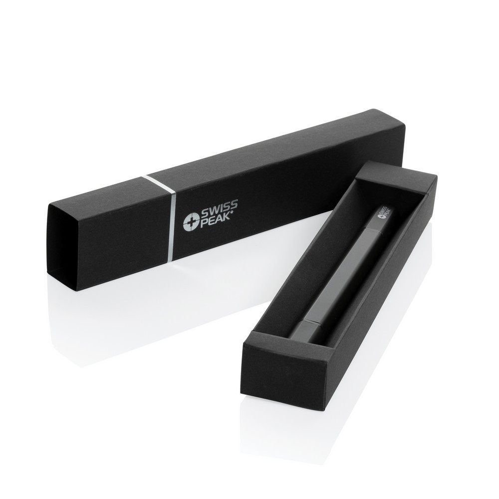 Długopis 2 w 1 Swiss Peak Storm, aluminium z recyklingu Czarny P611.251 (5)