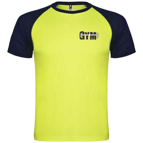 Indianapolis sportowa koszulka unisex z krótkim rękawem Fluor Yellow R66509I1 (1)