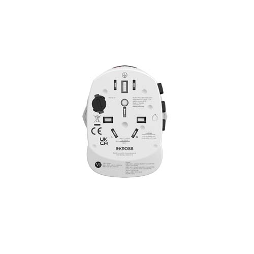 SKROSS® PRO Light USB AC30PD – uniwersalna przejściówka do urządzeń elektrycznych Biały 12461501 (6)