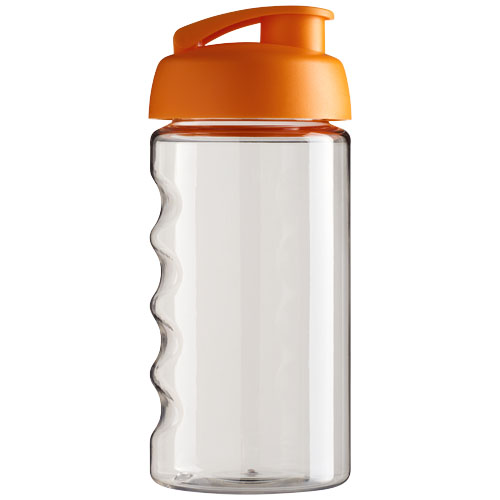 Bidon H2O Bop® o pojemności 500 ml z wieczkiem zaciskowym Przezroczysty-Pomarańczowy 21005007 (3)