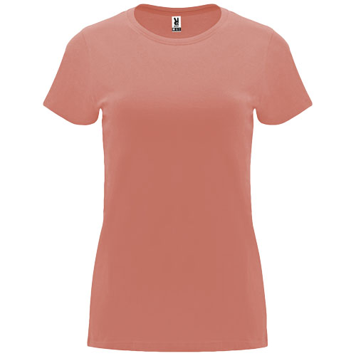 Capri koszulka damska z krótkim rękawem Clay Orange R66833K5 