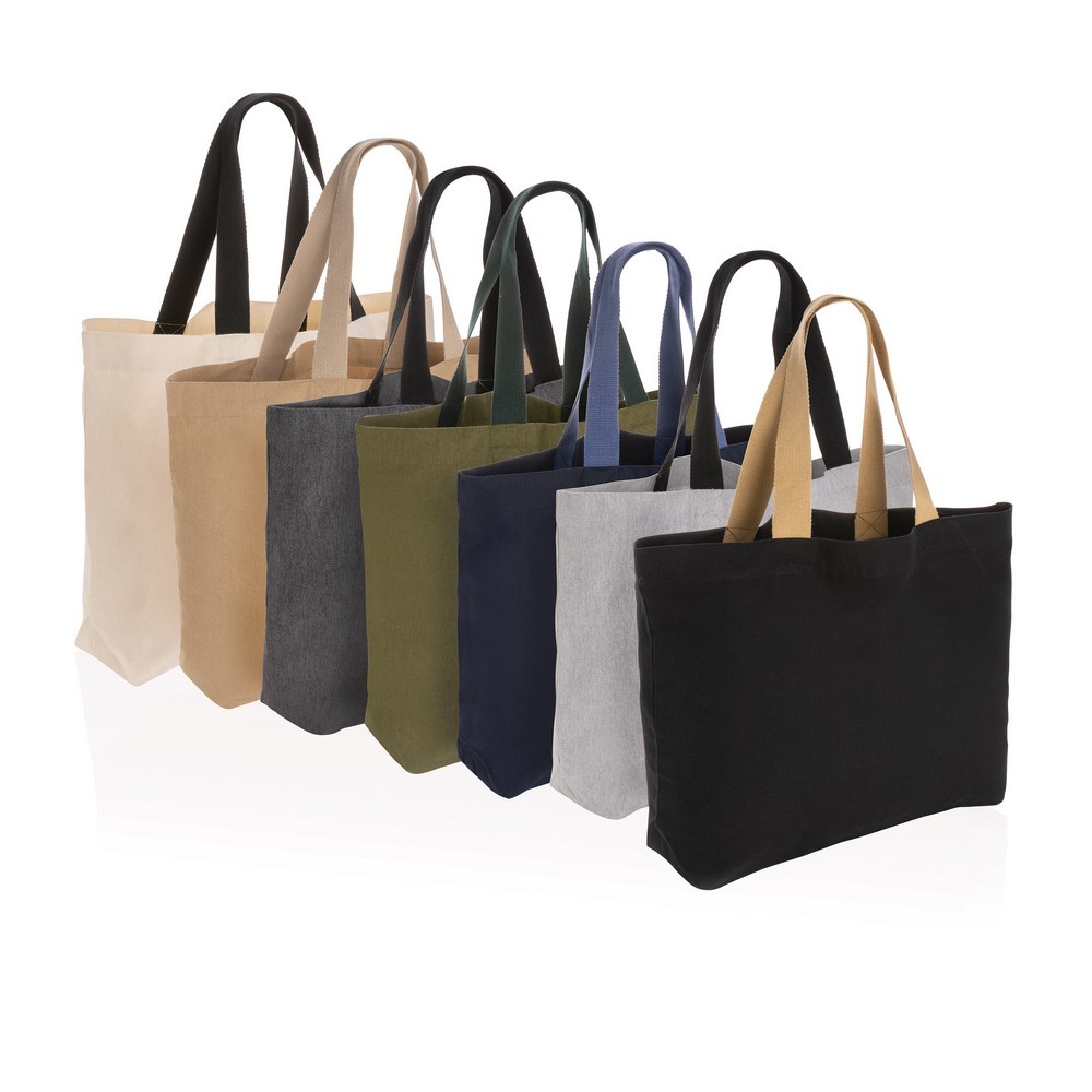 Torba na zakupy AWARE™, bawełna z recyklingu Szary P762.952 (3)