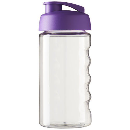 Bidon H2O Bop® o pojemności 500 ml z wieczkiem zaciskowym Przezroczysty-Fioletowy 21005009 (2)