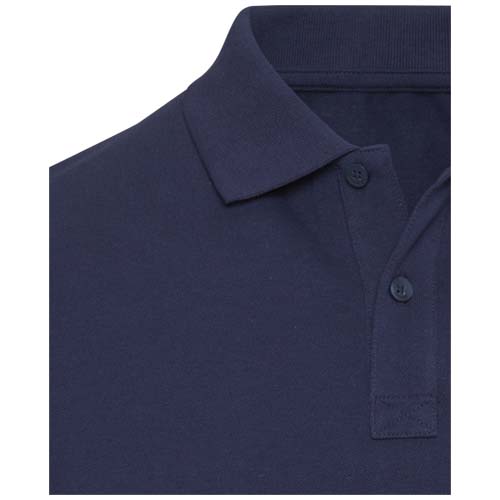 Beryl naturalna koszulka polo z recyklingu z krótkim rękawem, unisex, o gramaturze 220 g/m² Granatowy 3955855A (4)