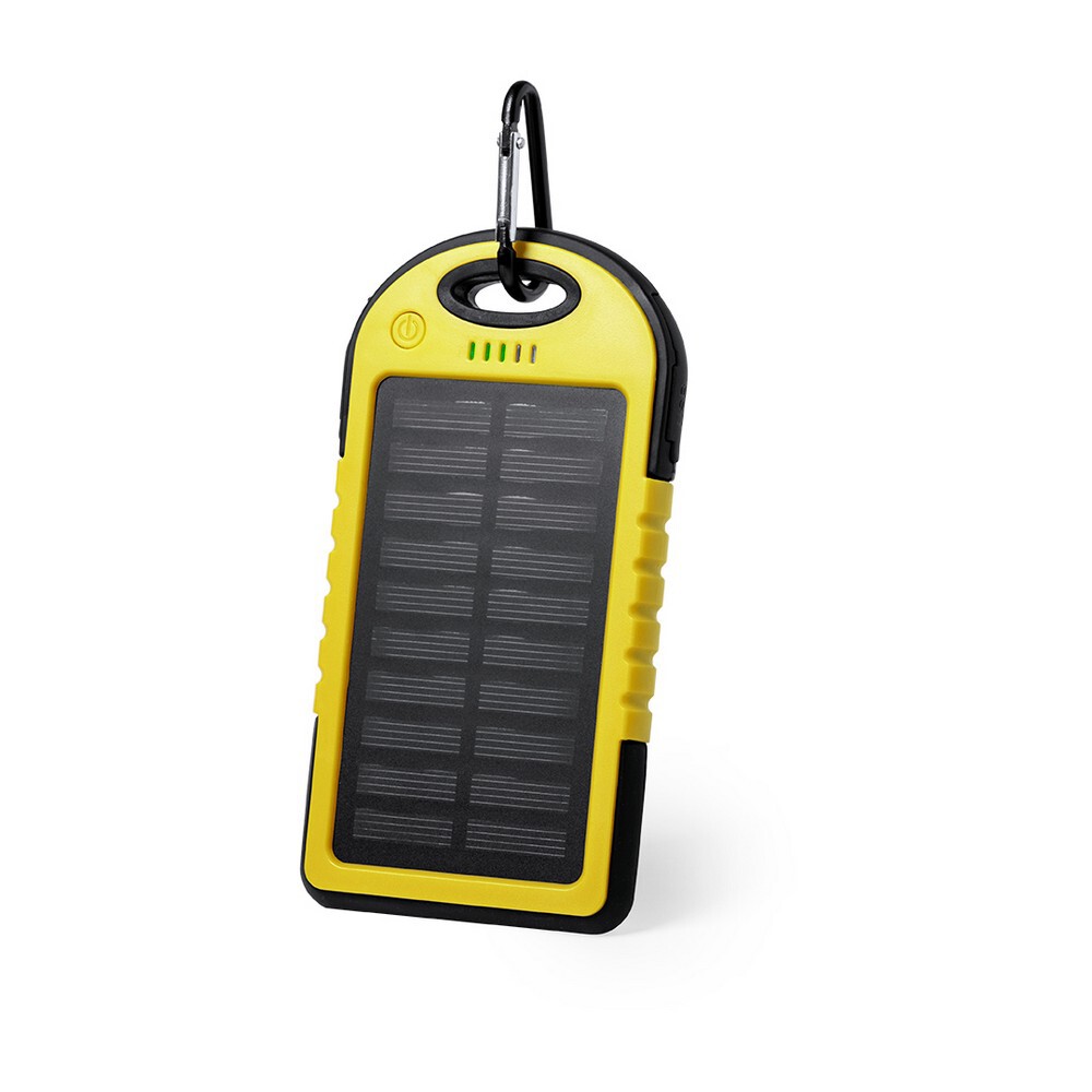 Gadżet reklamowy - Wodoodporny power bank 4000 mAh, ładowarka słoneczna