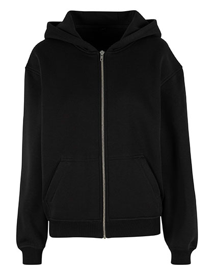 Bluza Rozpinana z Kapturem Luzny Kroj Bawełna Poliester Black BY445-993057 
