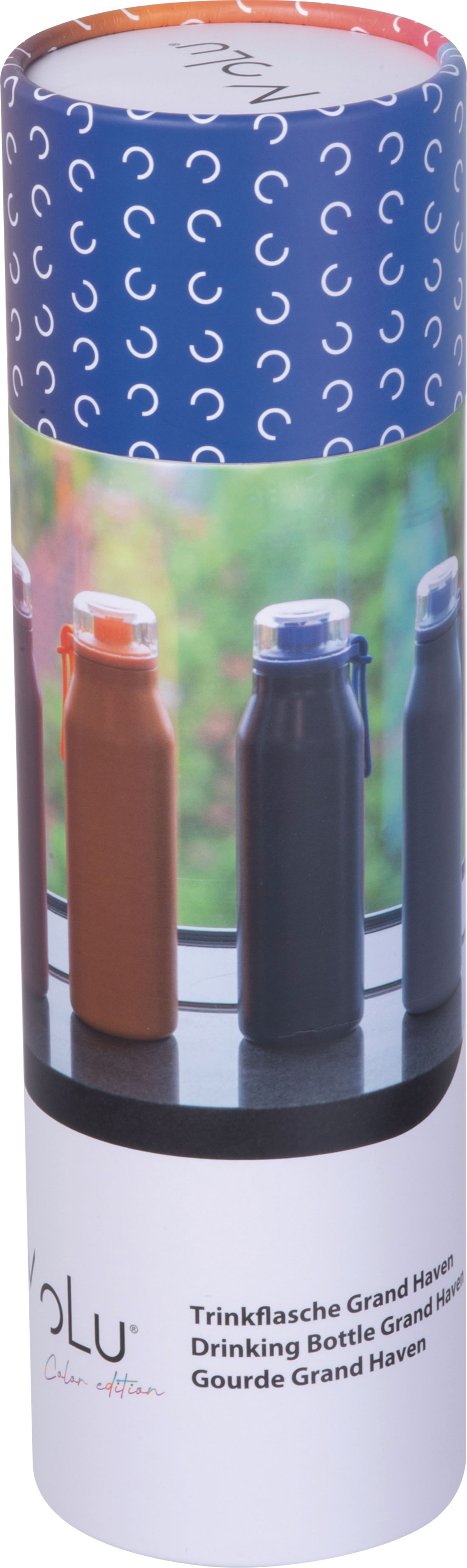 Butelka termiczna stalowa z recyklingu GRAND HAVEN MoLu 640 ml Pomarańczowy 534910 (8)