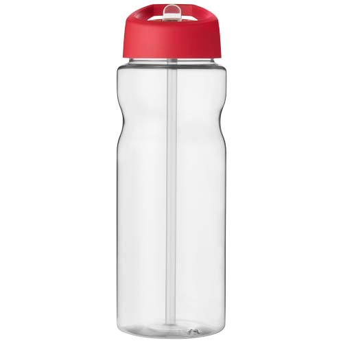 Bidon H2O Eco o pojemności 650 ml z wieczkiem z dzióbkiem Przezroczysty-Czerwony 21009994 (2)