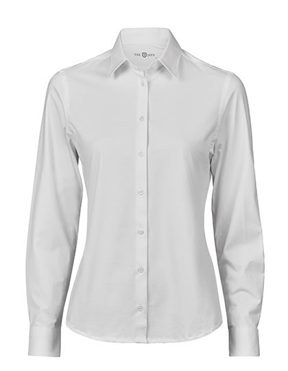 Koszula Damska Dopasowana Jersey Strecz White TJ4031-813938 