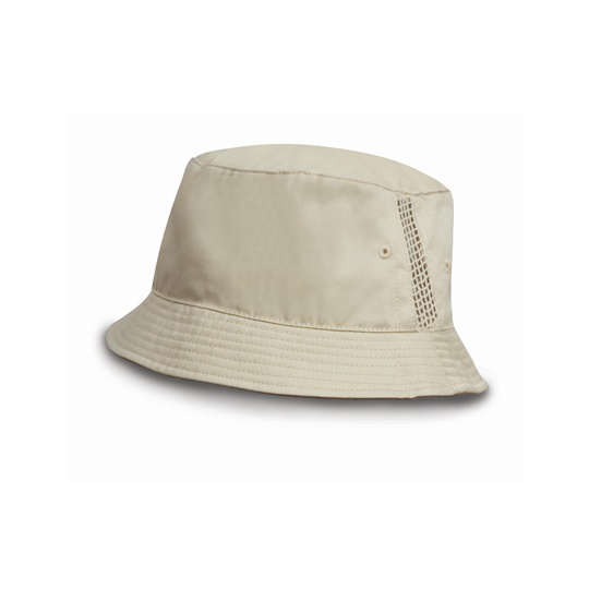 Kapelusz Bucket Bawełniany z Siatka Natural RH45-458696 