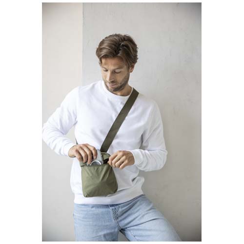 Arca - torba typu crossbody (przewieszana na ukos), wykonana z recyklingowanego poliamidu z cetyfikatem GRS Czarny 12081190 (4)