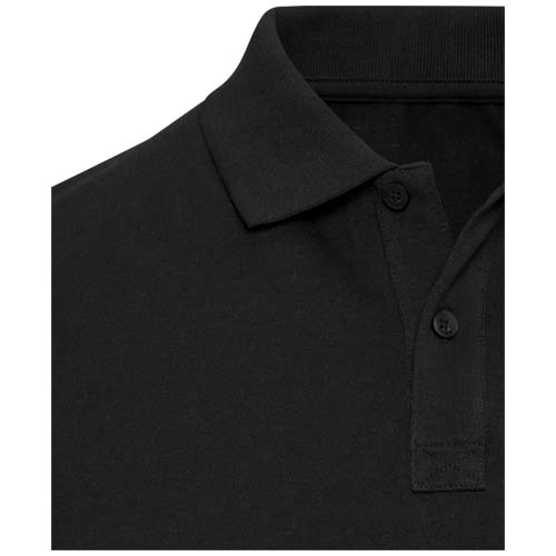 Beryl naturalna koszulka polo z recyklingu z krótkim rękawem, unisex, o gramaturze 220 g/m² Czarny 3955890A (4)