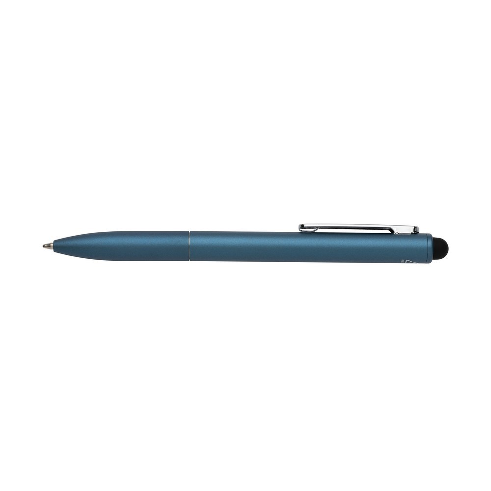 Długopis, touch pen Kymi, aluminium z recyklingu Niebieski P611.235 (2)