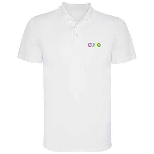 Monzha sportowa koszulka dziecięca polo z krótkim rękawem Biały K04041ZD (1)