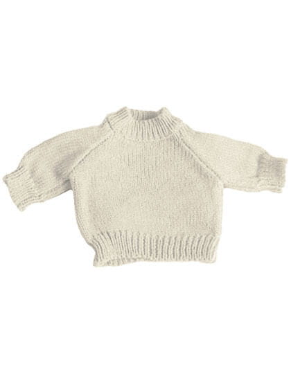 Sweter Raglanowy Akrylowy Cream MM83-556195 