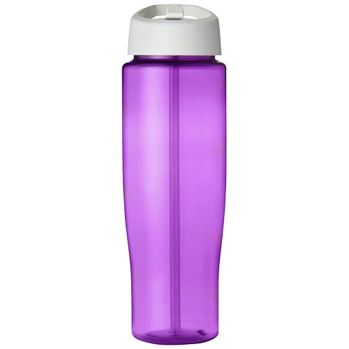Bidon H2O Tempo® o pojemności 700 ml z wieczkiem z słomką Fioletowy-Biały 21004415 (2)
