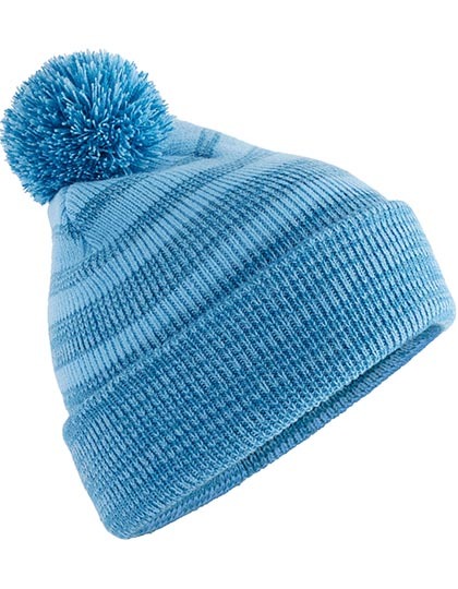 Czapka dzianinowa w paski Team Sky Blue CB476-1398343 