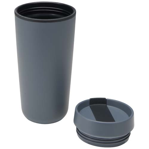 Sedona - kubek plastikowy o pojemności 480 ml, z podwójnymi ściankami Szaroniebieski 10095355 (3)
