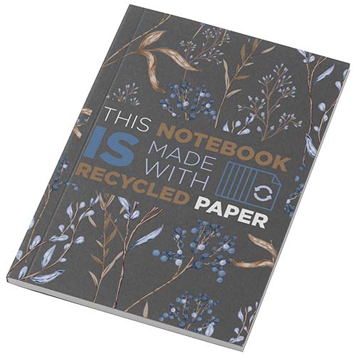 Gadżet reklamowy - 50x Notatnik A6 Novella Austen z miękką okładką z materiału z recyklingu, 50 kartek
