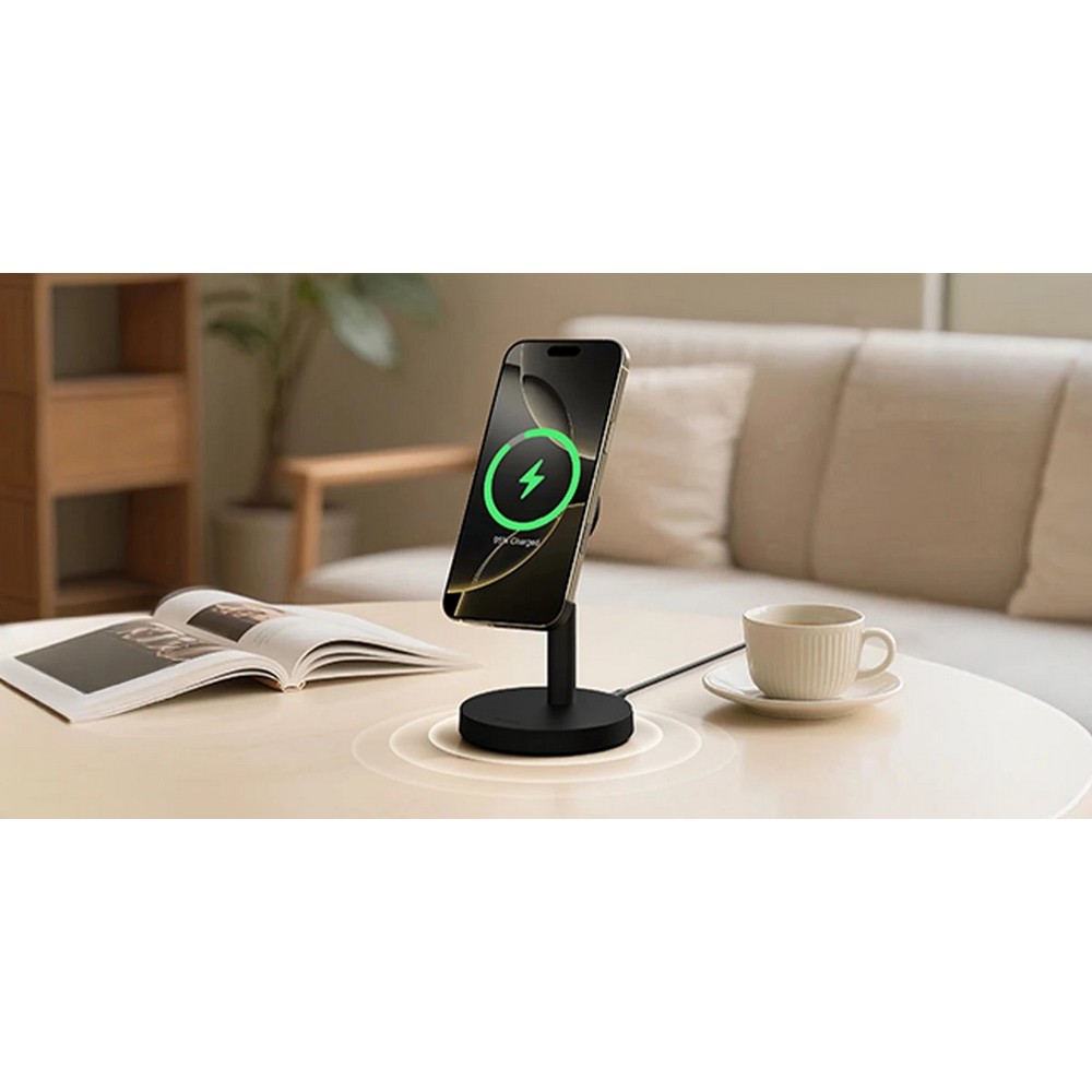 Magnetyczna ładowarka bezprzewodowa 25W Aukey Czarny VAM16-03 (4)