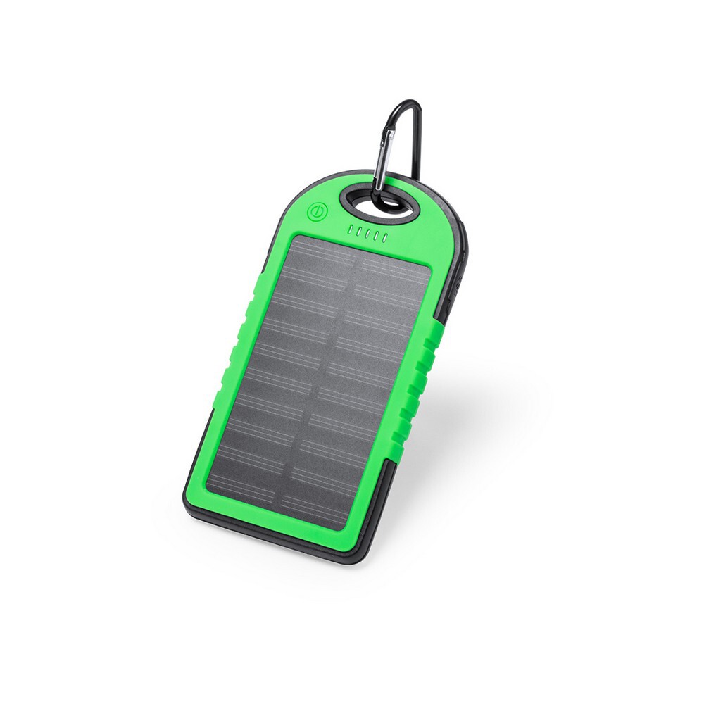 Gadżet reklamowy - Wodoodporny power bank 4000 mAh, ładowarka słoneczna