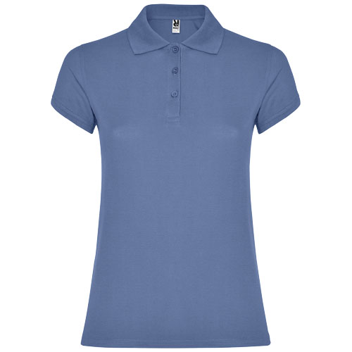 Star koszulka damska polo z krótkim rękawem Riviera Blue R66341V5 