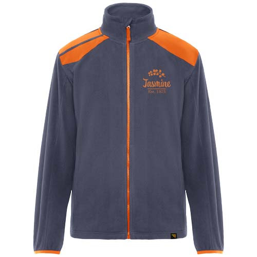 Terrano kurtka unisex z mikropolaru Ołowiowy-Pomarańczowy R8412E61 (1)