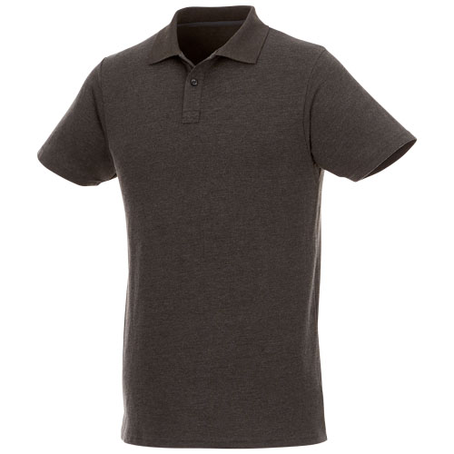 Helios - koszulka męska polo z krótkim rękawem Ciemnografitowy 38106986 