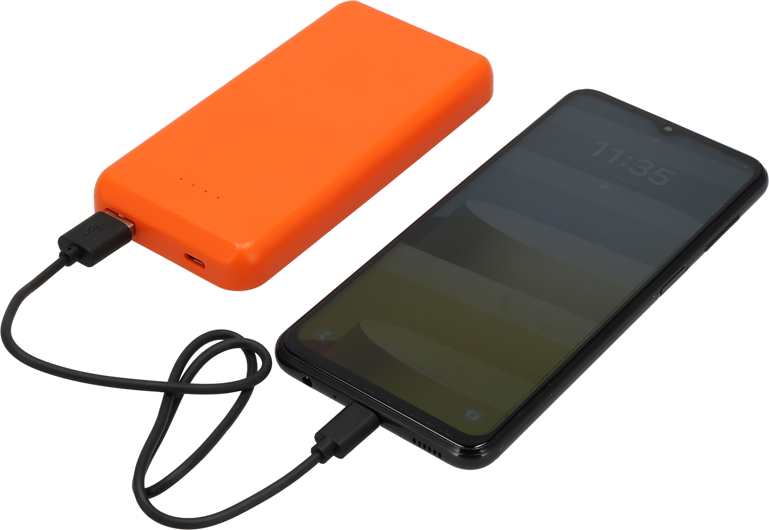 Power bank z ABS z recyklingu 10000 mAh PRESTON Pomarańczowy 3549410 (5)