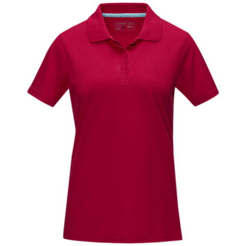 Damska organiczna koszulka polo Graphite z certyfikatem GOTS Czerwony 37509250 (3)