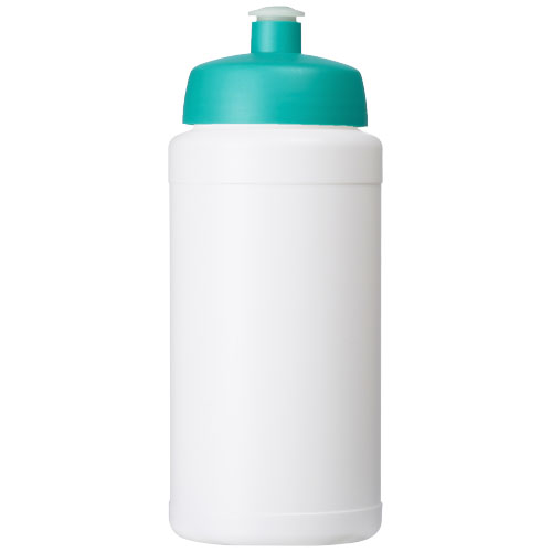 Bidon Baseline® Plus o pojemności 500 ml z wieczkiem sportowym Biały-Akwamarynowy 21068805 (2)